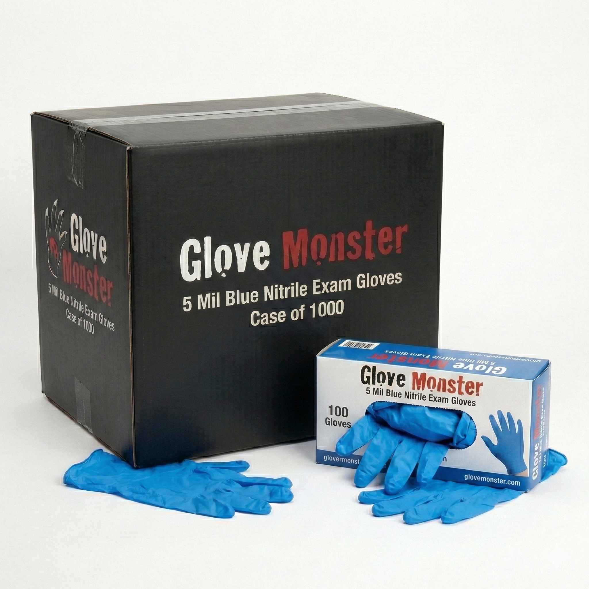5 Mil Blue Nitrile Exam Gloves, Case