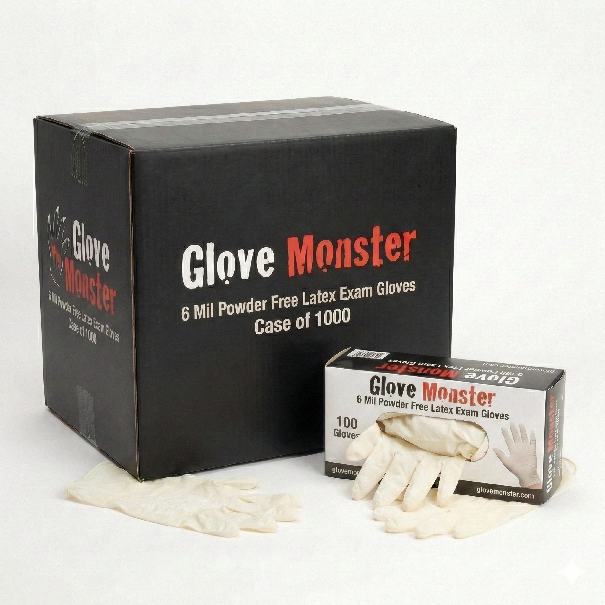 6 Mil Powder-Free Latex Exam Gloves, Case
